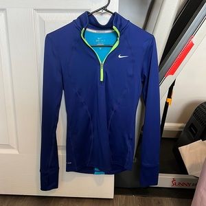 Like new Nike running half zip pullover, womens xs